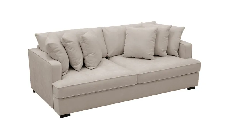 Rossita 4-personers Dyb Sofa i Stof - Brun - Møbler - Sofaer - 4 personers sofa