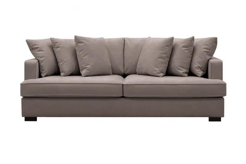 Rossita 4-personers Dyb Sofa i Stof - Brun - Møbler - Sofaer - 4 personers sofa