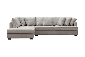 Rossita 4-personers Venstrevendt L-formet Dyb Chaiselongsofa i Chenille
