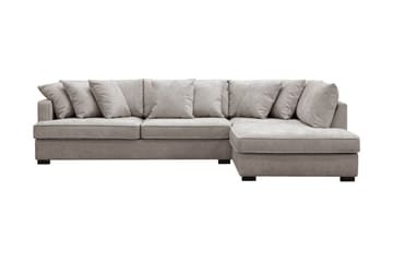 Rossita 4-personers Højrevendt L-formet Dyb Chaiselongsofa i Chenille