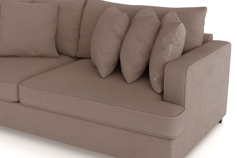 Rossita 4-personers Dyb Sofa i Stof - Brun - Møbler - Sofaer - 4 personers sofa