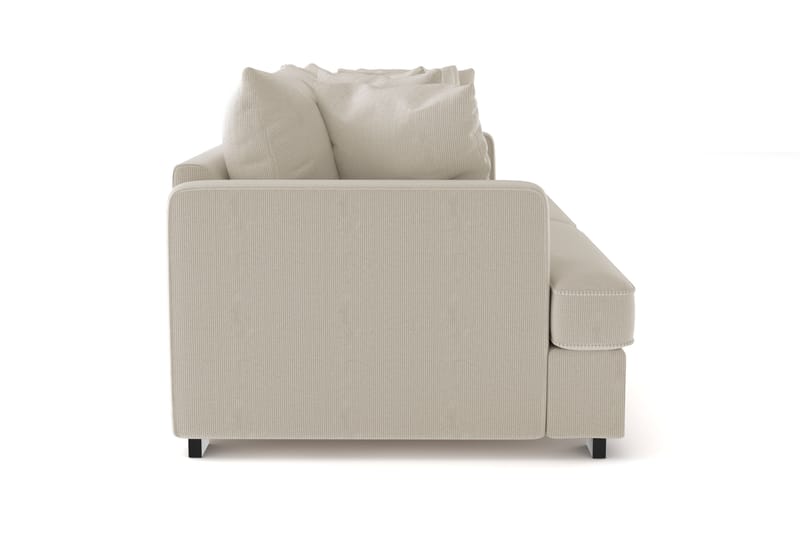Rossita 4-personers Dyb Sofa i Jernbanefløjl - Greige - Møbler - Sofaer - 4 personers sofa