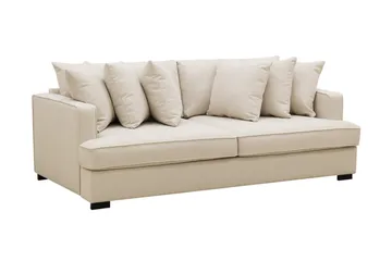 Rossita 4-personers Dyb Sofa i Bouclé - Beige - Møbler - Sofaer - 4 personers sofa