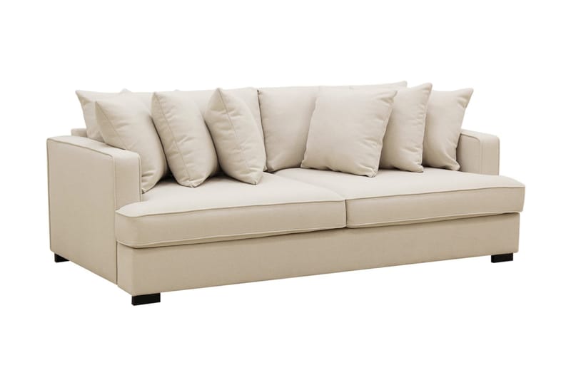 Rossita 4-personers Dyb Sofa i Bouclé - Beige - Møbler - Sofaer - 4 personers sofa