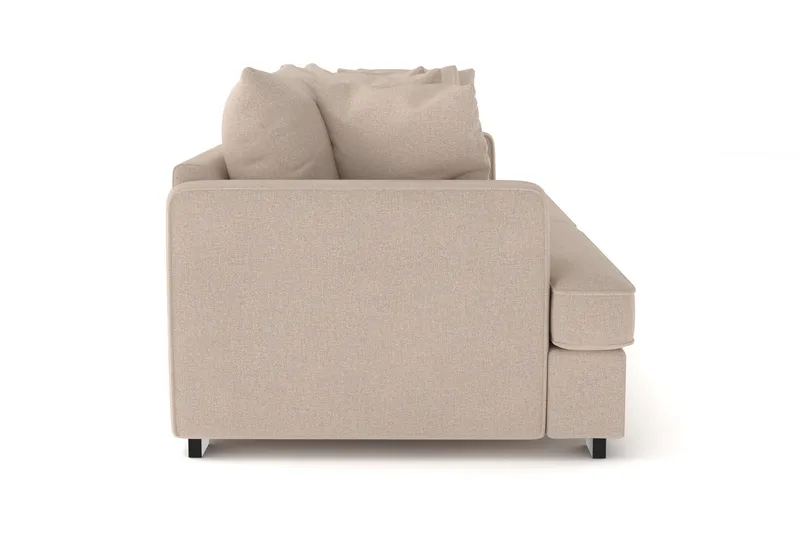 Rossita 4-personers Dyb Sofa i Stof - Beige - Møbler - Sofaer - 4 personers sofa