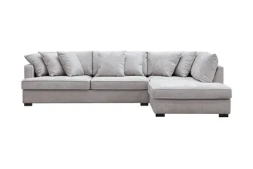 Rossita 4-personers Højrevendt L-formet Dyb Chaiselongsofa i Chenille