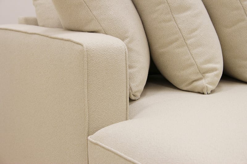 Rossita 5-personers Højrevendt U-formet Dyb Sofa med Divan og Chaiselong i Bouclé - Beige - Møbler - Sofaer - U Sofa