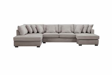 Rossita 5-personers Højrevendt U-formet Dyb Sofa med Divan og Chaiselong i Chenille