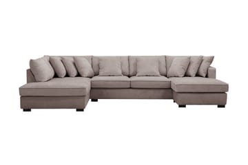 Rossita 5-personers Venstrevendt U-formet Dyb Sofa med Divan og Chaiselong i Chenille