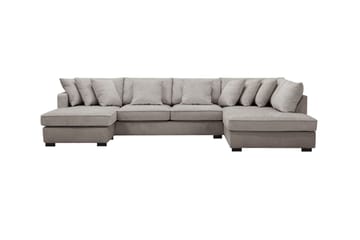 Rossita 5-personers Højrevendt U-formet Dyb Sofa med Divan og Chaiselong i Chenille