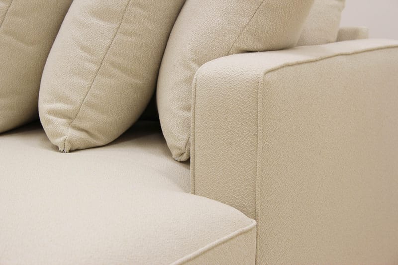 Rossita 5-personers Venstrevendt U-formet Dyb Sofa med Divan og Chaiselong i Bouclé - Beige - Møbler - Sofaer - U Sofa