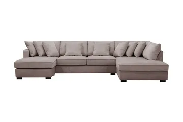 Rossita 5-personers Højrevendt U-formet Dyb Sofa med Divan og Chaiselong i Chenille