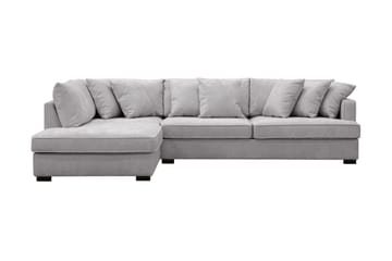 Rossita Dyb 4-personers L sofa i chenille med chaiselong Venstre