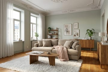 Rossita Lyx 2,5-personers ekstra dyb sofa i stof - Brun - Møbler - Sofaer - 3 personers sofa