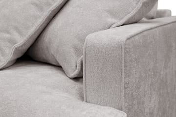 Rossita Lyx 2,5-personers ekstra dyb sofa i chenille - Trenza 08, Grå/Brun Chenille - Møbler - Sofaer - 3 personers sofa