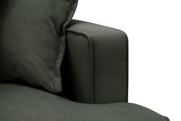 Rossita Lyx 2,5-personers ekstra dyb sofa i Jernbanefløjl - Mørkegrøn - Møbler - Sofaer - 3 personers sofa