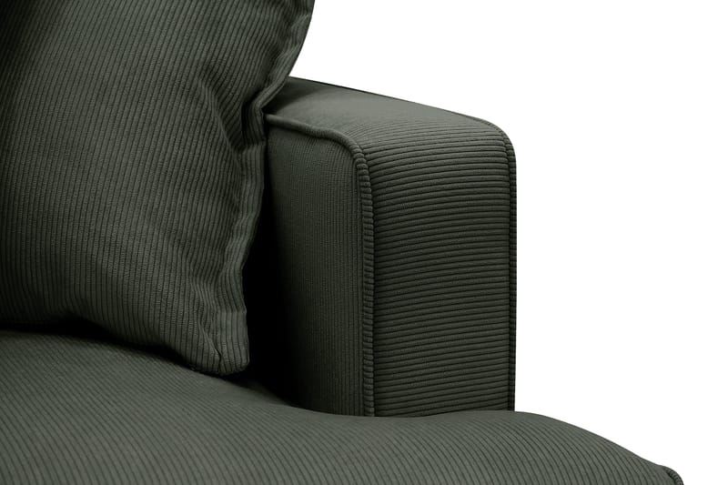 Rossita Lyx 2,5-personers ekstra dyb sofa i fløjl - Mørkegrøn - Møbler - Sofaer - 3 personers sofa