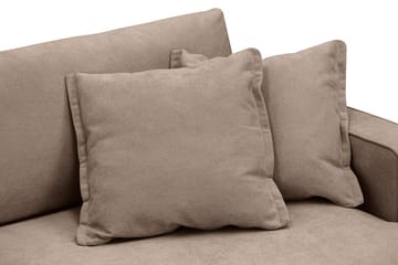 Rossita Lyx 2,5-personers ekstra dyb sofa i stof - Mørkebrun - Møbler - Sofaer - 3 personers sofa