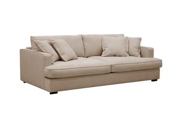 Rossita Lyx 2,5-personers ekstra dyb sofa i stof - Lysebrun - Møbler - Sofaer - 3 personers sofa