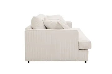 Rossita Lyx 2,5-personers ekstra dyb sofa i fløjl - Offwhite - Møbler - Sofaer - 3 personers sofa