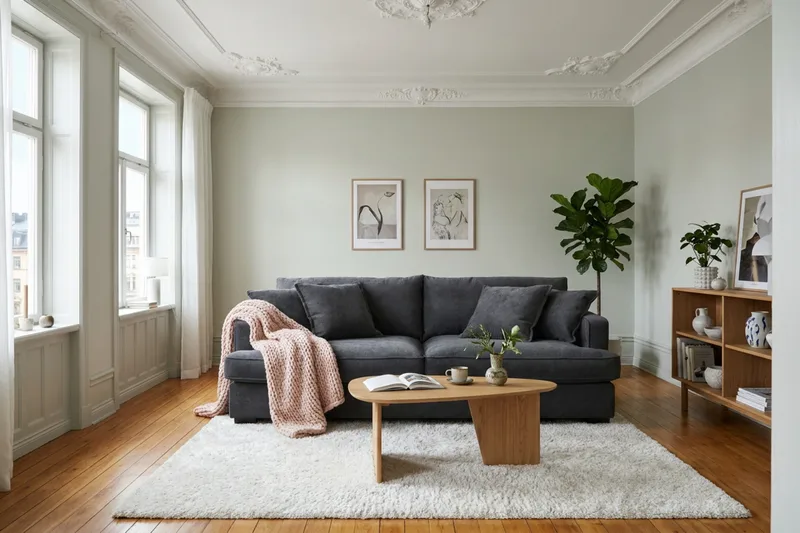 Rossita Lyx 2,5-personers ekstra dyb sofa i chenille - Trenza 01, Sort Chenille - Møbler - Sofaer - 3 personers sofa