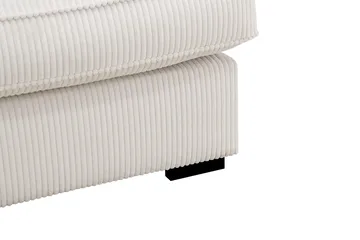 Rossita Lyx 2,5-personers ekstra dyb sofa i fløjl - Offwhite - Møbler - Sofaer - 3 personers sofa