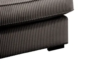 Rossita Lyx 2,5-personers ekstra dyb sofa i fløjl - Taupe - Møbler - Sofaer - 3 personers sofa