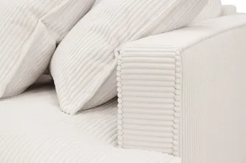 Rossita Lyx 2,5-personers ekstra dyb sofa i fløjl - Offwhite - Møbler - Sofaer - 3 personers sofa