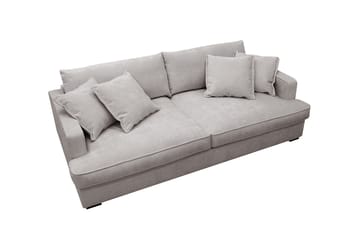 Rossita Lyx 2,5-personers ekstra dyb sofa i chenille - Trenza 08, Grå/Brun Chenille - Møbler - Sofaer - 3 personers sofa