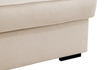 Rossita Lyx 2,5-personers ekstra dyb sofa i Jernbanefløjl - Beige - Møbler - Sofaer - 3 personers sofa