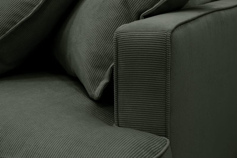 Rossita Lyx 2,5-personers ekstra dyb sofa i fløjl - Mørkegrøn - Møbler - Sofaer - 3 personers sofa