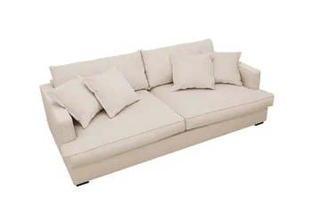 Rossita Lyx 2,5-personers ekstra dyb sofa i Jernbanefløjl - Beige - Møbler - Sofaer - 3 personers sofa