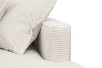 Rossita Lyx 2,5-personers ekstra dyb sofa i fløjl - Offwhite - Møbler - Sofaer - 3 personers sofa