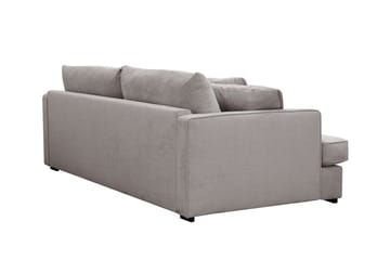 Rossita Lyx 2,5-personers ekstra dyb sofa i chenille - Trenza 08, Grå/Brun Chenille - Møbler - Sofaer - 3 personers sofa