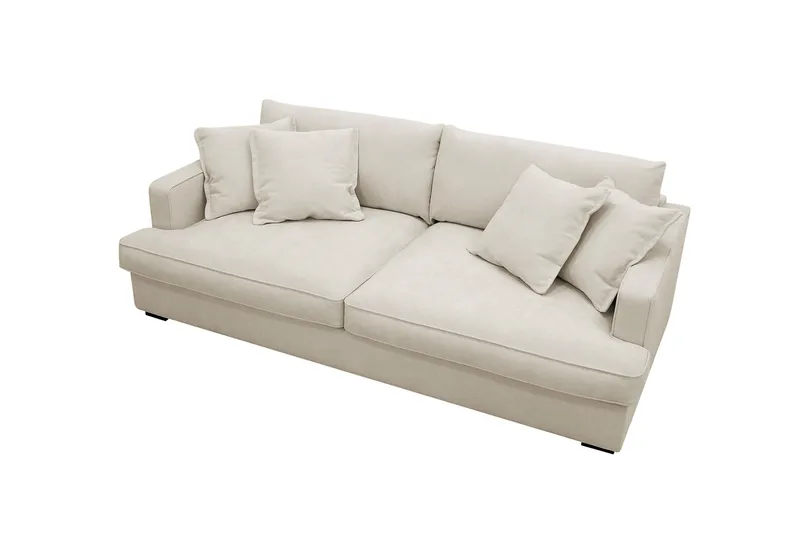 Rossita Lyx 2,5-personers Ekstra dyb Sofa i Stof - Beige - Møbler - Sofaer - 3 personers sofa