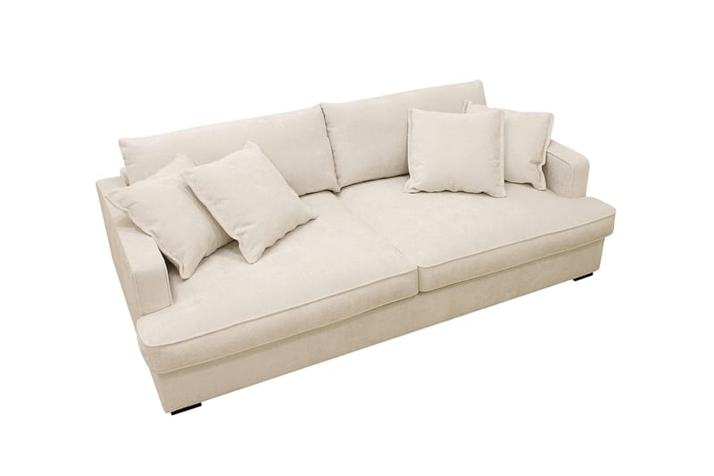 Rossita Lyx 2,5-personers ekstra dyb sofa i chenille - Beige - Møbler - Sofaer - 3 personers sofa