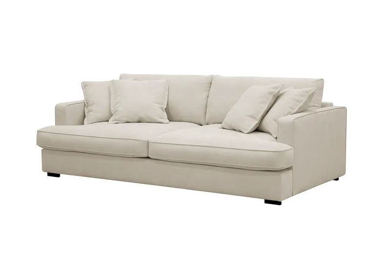 Rossita Lyx 2,5-personers Ekstra dyb Sofa i Stof - Beige - Møbler - Sofaer - 3 personers sofa