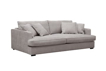 Rossita Lyx 2,5-personers ekstra dyb sofa i chenille - Trenza 08, Grå/Brun Chenille - Møbler - Sofaer - 3 personers sofa