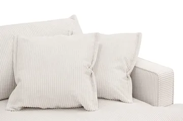 Rossita Lyx 2,5-personers ekstra dyb sofa i fløjl - Offwhite - Møbler - Sofaer - 3 personers sofa