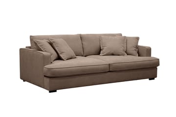 Rossita Lyx 2,5-personers ekstra dyb sofa i stof - Mørkebrun - Møbler - Sofaer - 3 personers sofa