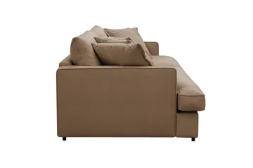 Rossita Lyx 3,5-personers Ekstra Dyb Sofa i Jernbanefløjl - Brun - Møbler - Sofaer - 4 personers sofa