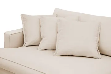 Rossita Lyx 3,5-personers Ekstra Dyb Sofa i Jernbanefløjl - Beige - Møbler - Sofaer - 4 personers sofa