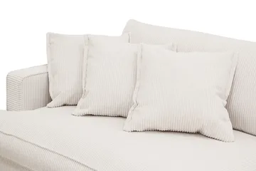 Rossita Lyx 3,5-personers Ekstra Dyb Sofa i Jernbanefløjl - Offwhite - Møbler - Sofaer - 4 personers sofa