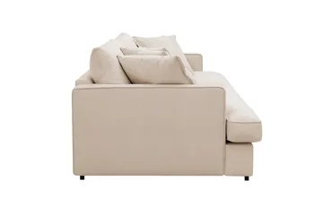 Rossita Lyx 3,5-personers Ekstra Dyb Sofa i Jernbanefløjl - Beige - Møbler - Sofaer - 4 personers sofa