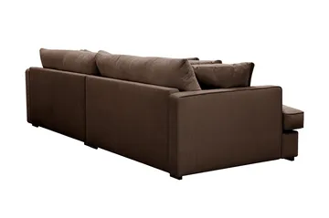 Rossita Lyx 3,5-personers Ekstra Dyb Sofa i Jernbanefløjl - Brun - Møbler - Sofaer - 4 personers sofa