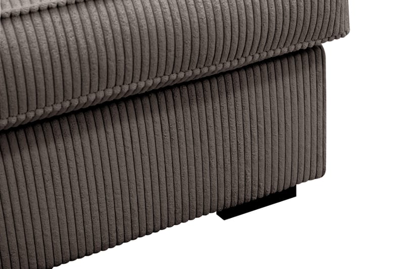 Rossita Lyx 3,5-personers Ekstra Dyb Sofa i Jernbanefløjl - Mørkegrå - Møbler - Sofaer - 4 personers sofa