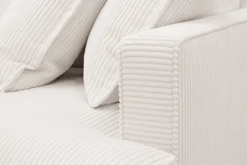 Rossita Lyx 3,5-personers Ekstra Dyb Sofa i Jernbanefl øjl - Offwhite - Møbler - Sofaer - 4 personers sofa