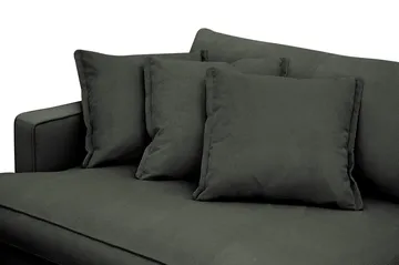 Rossita Lyx 3,5-personers Ekstra Dyb Sofa i Jernbanefløjl - Mørkegrøn - Møbler - Sofaer - 4 personers sofa