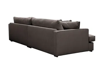 Rossita Lyx 3,5-personers Ekstra Dyb Sofa i Jernbanefløjl - Taupe - Møbler - Sofaer - 4 personers sofa