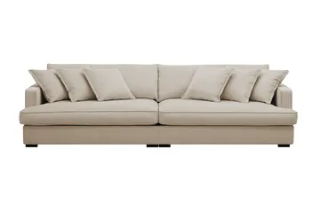 Rossita Lyx 3,5-personers Ekstra Dyb Sofa i Jernbanefløjl